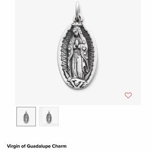 Silver Virgin of Guadalupe Charm